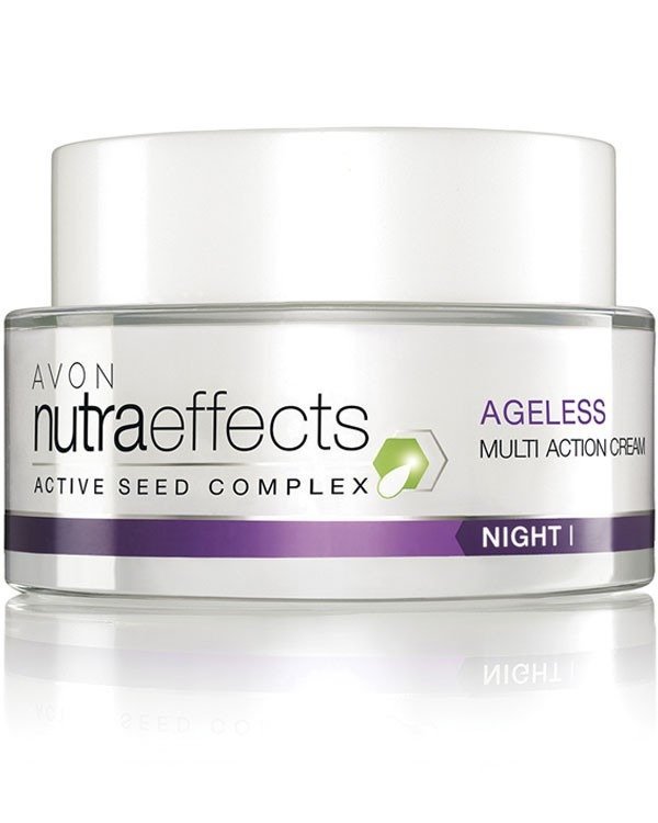 14355 avon nutra effects ageless night cream 98 1430400773 1 Contains Pomegranate seed extract to boost collagen production for smoother, firmer skin.