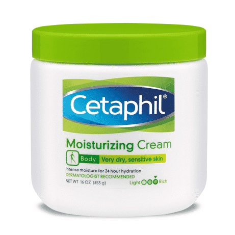 25 Cetaphil Moisturizing Cream FRONT 2 1 Moisturize your dry skin like never before! This rich cream intensely hydrates for a full 24-hours replenishing moisture for softer, smoother, healthier looking skin. Infused with a superior system of emollients and humectants to restore the skin's natural moisture barrier.