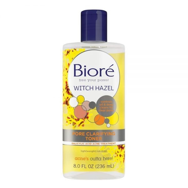 Biore Witch Hazel Pore Clarifying Toner with Salicylic Acid for Acne Clearing 1
