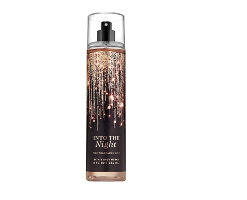 NTO THE NIGHT BODY MIST 1 <ul class="a-unordered-list a-vertical a-spacing-mini"> <li><span class="a-list-item">FRAGRANCE: A timeless, feminine, alluring blend of dark berries, midnight jasmine & rich amber</span></li> <li><span class="a-list-item">Evoke natural confidence & brilliant beauty from the beginning of your day Into the Night. Whether you lavishly splash or lightly spritz, you'll fall in love at first mist.</span></li> <li><span class="a-list-item">Our carefully crafted bottle & sophisticated pump delivers great coverage while conditioning aloe mist nourishes skin for the lightest, most refreshing way to fragrance!</span></li> </ul>