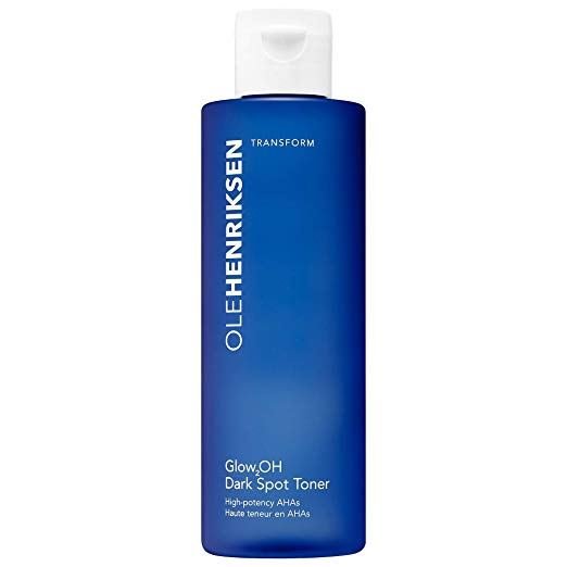 Ole Henriksen Glow2OH Dark Spot Toner 1 <ul class="a-unordered-list a-vertical a-spacing-none"> <li><span class="a-list-item">A potent toner, supercharged with high-potency AHAs (glycolic and lactic acids), to reduce the look of dark spots in as little as seven days.</span></li> <li><span class="a-list-item">Skincare Concerns: Dark Spots, Fine Lines and Wrinkles, and Dullness and Uneven Texture</span></li> </ul>