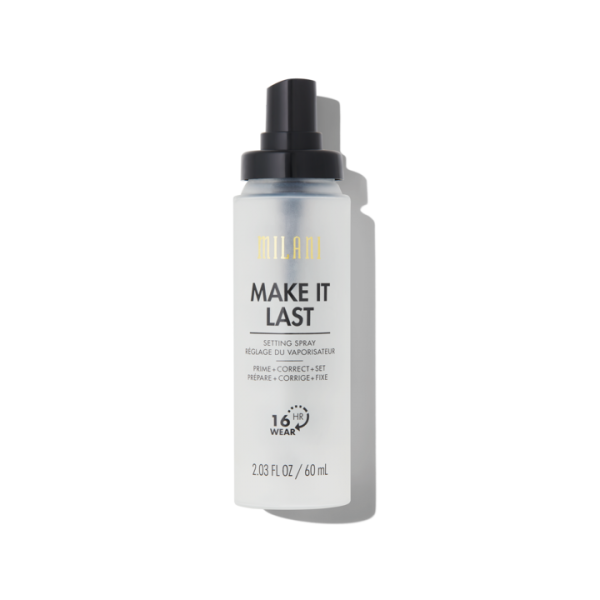 SettingSpray MakeItLast 720x 1 Spray, then slay! This long-wearing primer and setting spray from our Make it Last line will lock in your makeup to make touch-ups a thing of the past. Simply spray to freshly applied makeup to make it last all day ... and all night, too.