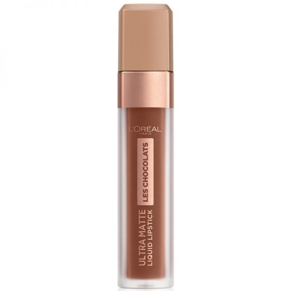 loreal paris cosmetics ultra matte liquid lipstick 76 ml 866 truffa mania 1 1 stunning and lightweight lipstick inspired by the chocolate's deep, matte and attractive color, and even has an irresistible scent of chocolate. In addition, it melts over your lips and sets as precisely as you have applied it, without the risk of running or getting out during the day.